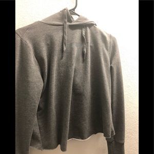Gym shark grey cropped hoodie